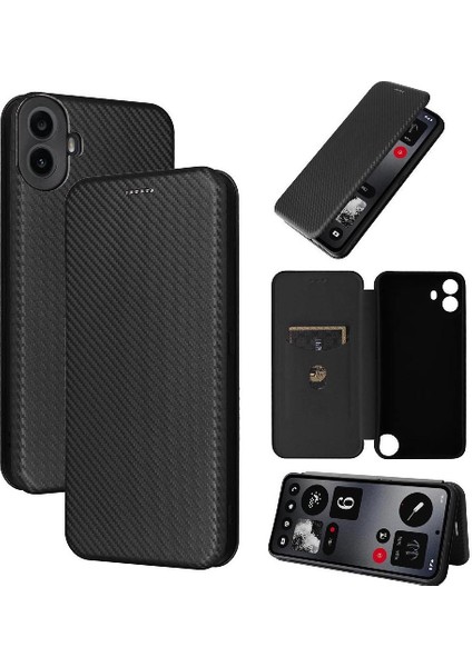 Nothing Flip Case Cmf Telefon 1 Tam Koruma Manyetik Karbon Fiber (Yurt Dışından)