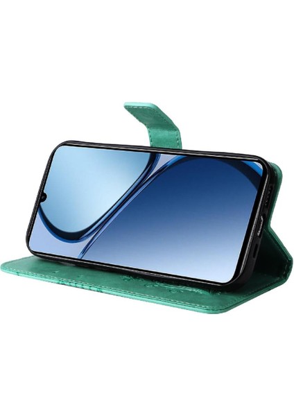 Kart ile Realme C61 Manyetik Kapak Darbeye Kapak Pu Deri Kılıf (Yurt Dışından) modelleri