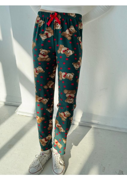 Pijama Alt Kadın Yeşil