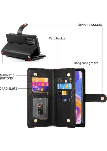 Samsung Galaxy M13 4g Kickstand Cüzdan Bölmesi Kartı Için Flip Case (Yurt Dışından) fırsatları