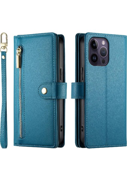Apple iPhone 14 Için Flip Case Pro Max Iş Crossbody Kayış Cüzdan Standı (Yurt Dışından)