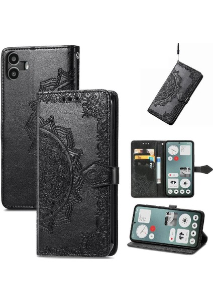 Nothing Flip Case Cmf Telefon 1 Zarif Desen Kapak Kapak Darbeye (Yurt Dışından)