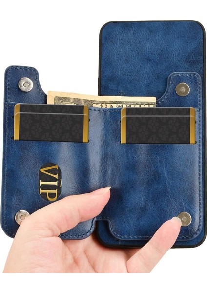 Infinix Not 40 Pro Cüzdan Kılıf Için Cüzdan Kılıf Kickstand Vegan Pu Deri (Yurt Dışından)