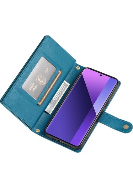 Xiaomi Redmi Not Için Flip Case 13 Pro Artı Standı Cüzdan Çok Fonksiyonlu (Yurt Dışından)