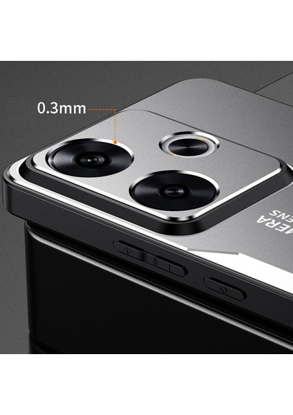 Xiaomi Poco F6 5g Kılıf Alüminyum Alaşımlı+Pc+Tpu Şok Emme Telefon Kapağı-Kırmızı (Yurt Dışından) fiyatları