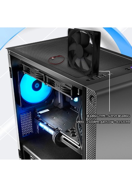 Bilgisayar Kasası Için 120MM x 25MM 12V 2pin Kol Rulman Soğutma Fanı (Yurt Dışından) modelleri