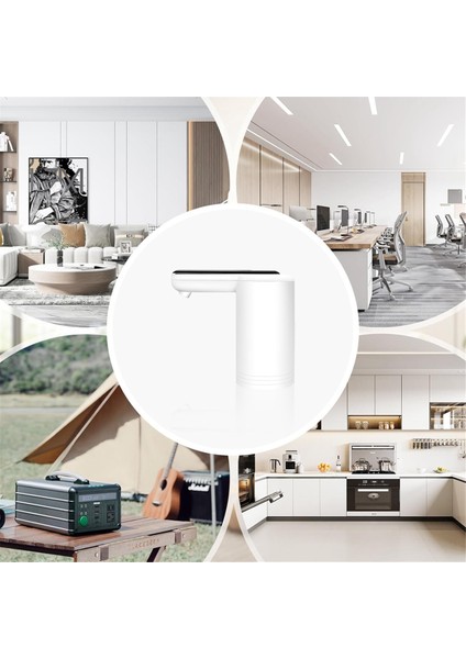 5 Galonluk Şişe Için Su Sebili, Evrensel 2 Motorlu Daha Hızlı Pompalayan Su Pompası, Taşınabilir USB Şarjı Beyaz (Yurt Dışından) fırsatları