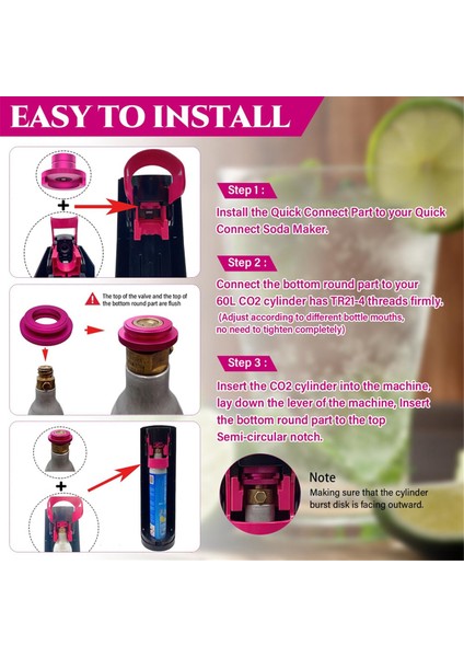 Co2 Hızlı Adaptörü, Co2 Soda Duo/terra/art/e-Duo/crystal 3.0 Için Hızlı Adaptör, Adaptör Trapez Dişli TR21-4 (Yurt Dışından) indirimleri