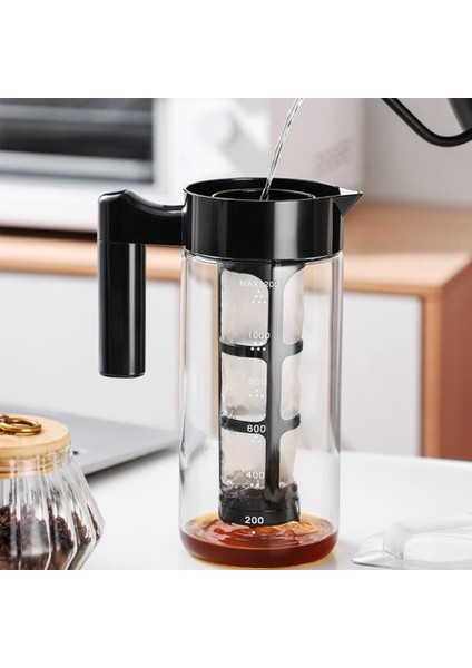 Cold Brew Kahve Makinesi, Cam Buzlu Kahve Makinesi ve Sızdırmaz Sürahili, Mesh Filtreli Çay Demlik (Yurt Dışından) modelleri