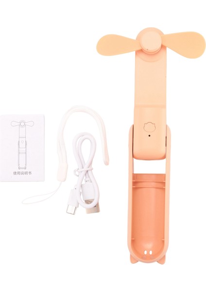 Taşınabilir Fan Mini El Fanı USB 1200 Mah Şarj El Küçük Cep Fanı ile Güç Bankası, Ananas Sarı (Yurt Dışından) modelleri