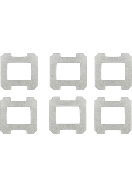 Ecovacs Robot W850/830/W920/W1 Için Mikrofiber Temizlik Giysileri, Yeniden Kullanılabilir, Makinede Yıkanabilir, Yedek Set, 6 Adet (Yurt Dışından)