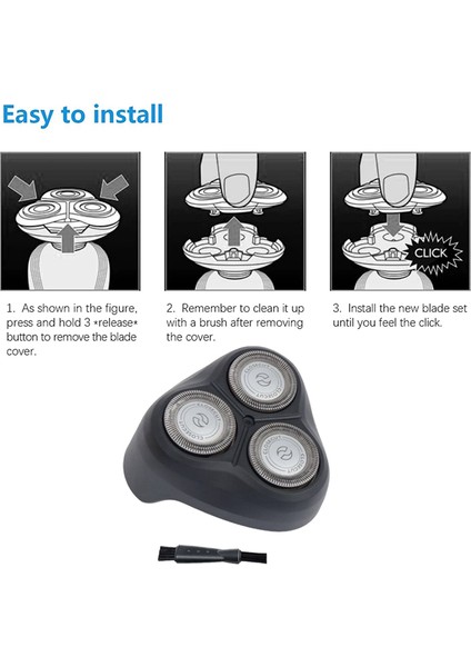 Yedek Tıraş Makinesi Kafa Philips AT610 AT620 FT618 FT658 FT688 FT600 Elektrikli Tıraş Bıçağı Aksesuarları (Yurt Dışından) fırsatları