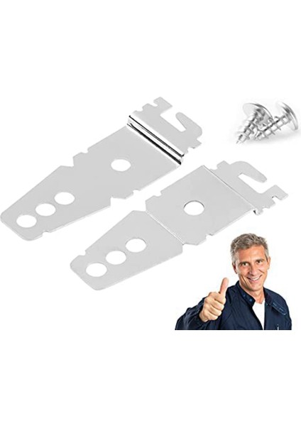 Whirlpool ve Kitchenaid Bulaşık Makineleri Için 4'lü Set Tezgahaltı Bulaşık Makinesi Üst Montaj Braketi Vidalı 8269145 (Yurt Dışından) modelleri