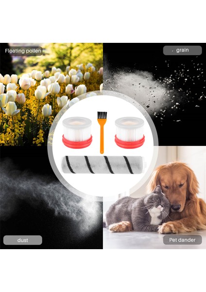 Filtre Rulo Fırça Seti Xiaomi Dreame V9/V9P/V10 Elektrikli Süpürge Parçaları Temizleme Fırçası Ev Aksesuarları (Yurt Dışından)