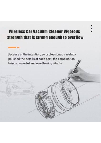 80000PA Araç Süpürgesi Kablosuz Şarjlı Basınçlı Hava El Tipi Yüksek Güç, Ev Ofis Arabası Için Hepa Filtreli -B (Yurt Dışından) indirimleri
