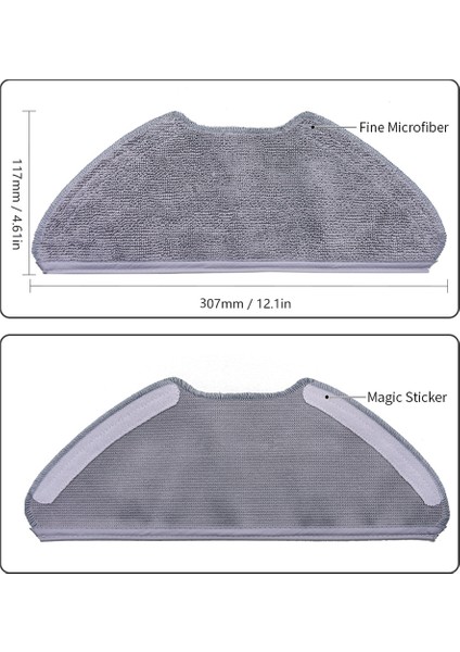 15 Adet Paspas Bezi Xiaomi Mi Robot Vakum Paspas 2 Lite / Mi Robot Vakum Paspas 2 Pro / Mjstl / MJST1SHW Parçaları (Yurt Dışından) fırsatları