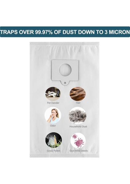 Kenmore Type Q/c 53292 Hepa Çantalar Için Vakumlu Toz Torbası, 5055, 50557, 50558, 20-53292, 53291 Bidonlu Elektrikli Süpürge, 5'li Paket (Yurt Dışından) fırsatları