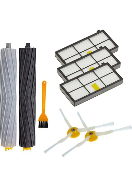 Irobot Roomba 960 900 891 800 Serisi Aksesuarları Elektrikli Süpürge Ikmal Kiti Kauçuk Yan Fırça Hepa Filtre (Yurt Dışından)