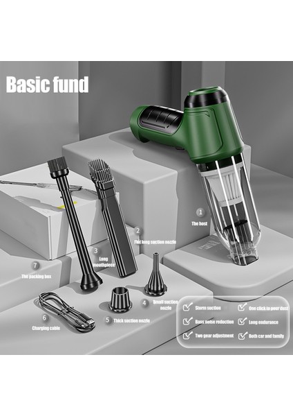 In 1 Araba Kablosuz Elektrikli Süpürge Üflenebilir Ev Aletleri Vakum Ev Araba Çift Kullanımlı Mini Elektrikli Süpürge Gri Beyaz (Yurt Dışından) fırsatları