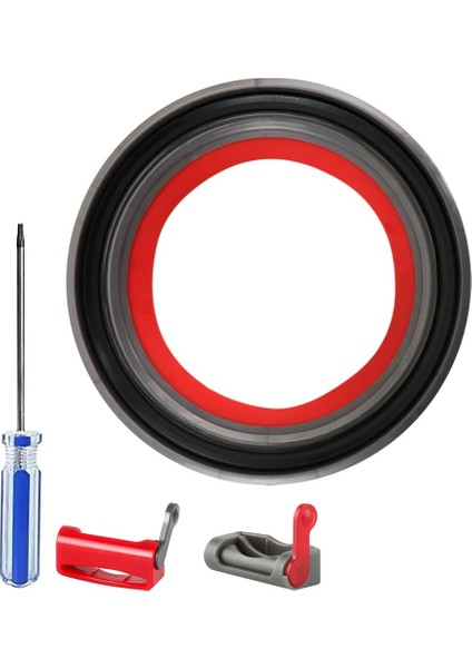 Toz Kutusu Kovası Üst Sabit Sızdırmazlık Halkası Için Yedek Dyson V10 SV12 Elektrikli Süpürge Toz Kovası Kir Fincan Parçaları (Yurt Dışından)