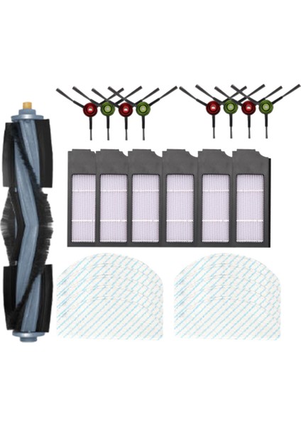 25 Adet Ana Yan Fırçalar Hepa Filtre Paspas Bezi Ecovacs Deebot T10 Robotik Elektrikli Süpürge Yedek Aksesuarlar (Yurt Dışından)