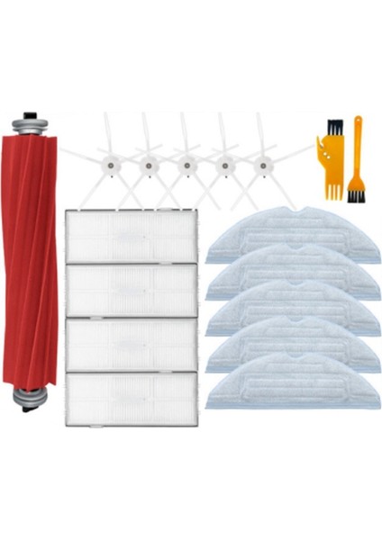 Yedek Xiaomi Roborock S7/T7S Artı Paspas Bezi Hepa Filtre Rulo Yan Fırça Elektrikli Süpürge Parçaları Aksesuarları, B (Yurt Dışından)