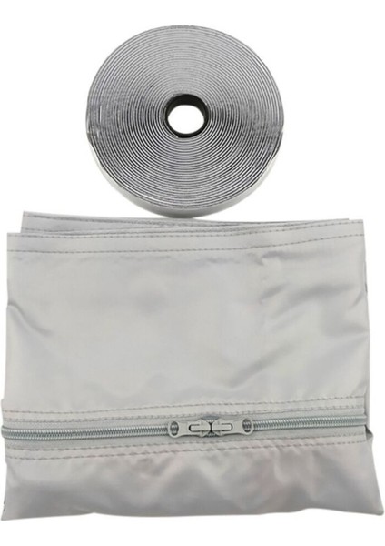 Beyaz + Gri Su Geçirmez Pu Kaplama 4m Mobil Klima Pencere Sızdırmazlık Şeridi Yumuşak Kumaş Sızdırmazlık Bölmesi (Yurt Dışından) fiyatları