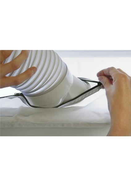 Beyaz + Gri Su Geçirmez Pu Kaplama 4m Mobil Klima Pencere Sızdırmazlık Şeridi Yumuşak Kumaş Sızdırmazlık Bölmesi (Yurt Dışından) fırsatları