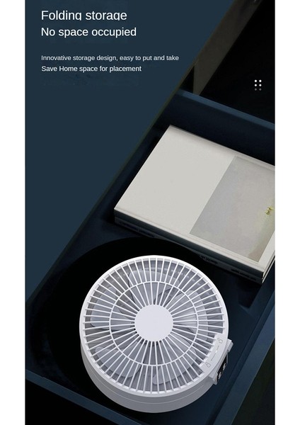 Uzaktan Kumanda Kablosuz Sirkülasyonlu Hava Soğutma Fanı LED Işık Katlanır Elektrikli Duvara Monte Fan Masaüstü Fanı Yeşil (Yurt Dışından) fırsatları