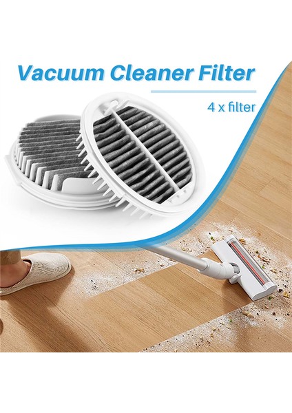 4 Adet Hepa Filtre Xiaomi Roidmi Kablosuz F8 Akıllı Elektrikli El Süpürgesi Yedek Verimli Hepa Filtre Parçaları XCQLX01RM (Yurt Dışından) indirimleri