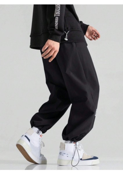 Erkek Ayarlanabilir Paça Oversize Kalıp Eşofman Pants