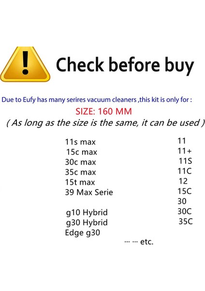 Eufy Robovac 11S 30 15C 30C 35C Robotlu Süpürge Aksesuarları Için Uyumlu Yedek Ana Fırça Rulo Fırça (Yurt Dışından) indirimleri