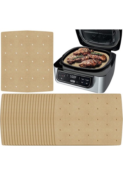 50 Adet Meyve Hava Fritöz Kağıdı Tek Kullanımlık Gıda Kağıt Astar Yağ Geçirmez Bulaşık Barbekü Vapur Airfryer Pişirme Aksesuarları (Yurt Dışından) fiyatları