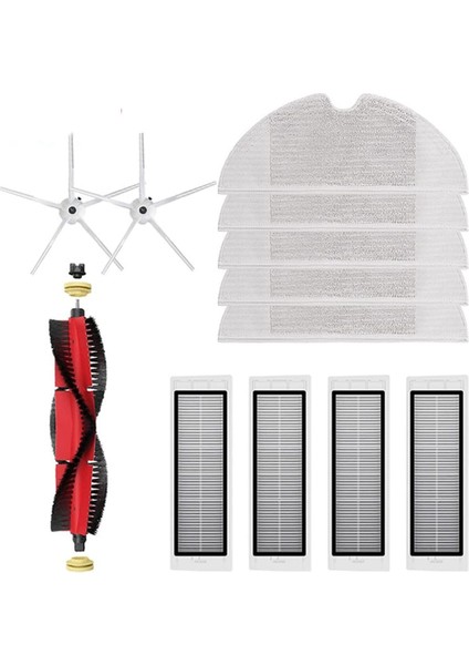 Elektrikli Süpürge Aksesuarları Xiaomi Roborock S5 Max S50 S51 S55 S6 S60 S5MAX Filtre Paspas Bezi Ana Fırça Yan Fırça (Yurt Dışından)