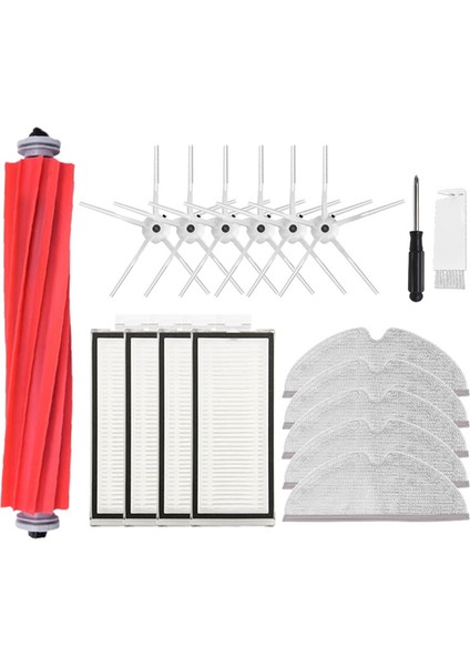 Xiaomi Roborock Q7 Max/q7 Max+/t8 Hepa Filtre Aksesuarları Ana Yan Fırça Paspas Bezi Robotlu Süpürge Parçaları (Yurt Dışından)