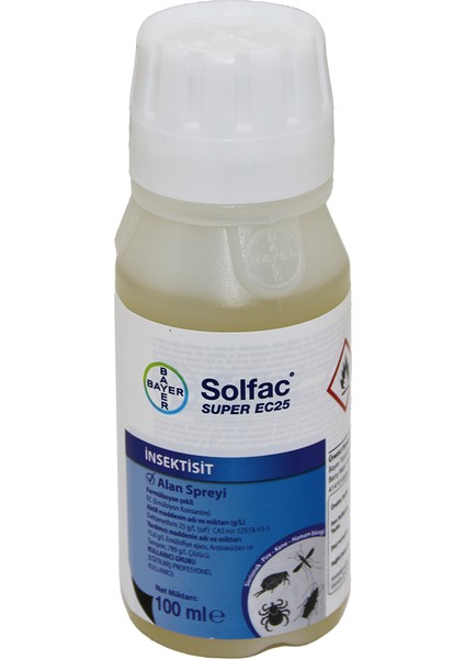Bayer Super Ec-25 Solfac Intektisit S.sinek Pire Kene H.böcek Ilaç Sıvı 100M - ISL4323-3705