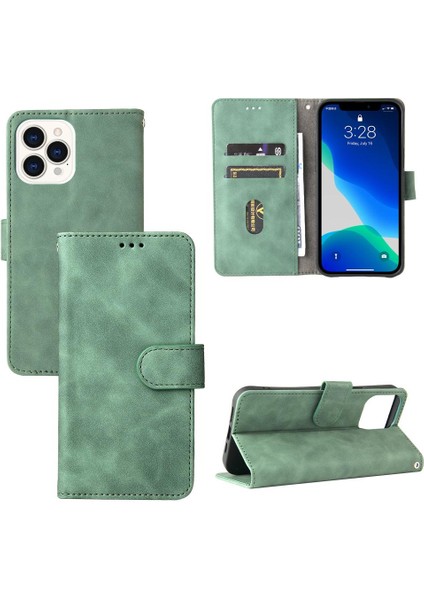 Apple iPhone 13 Için Kılıf Pro Max Tam Koruma Deri Folio Flip Case Kart (Yurt Dışından)