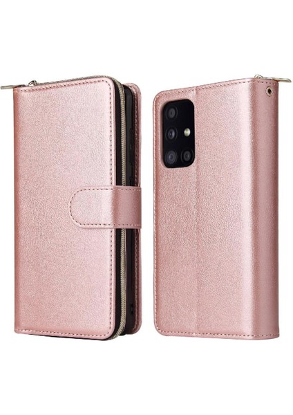 Samsung Galaxy A52 5G/A52S Cüzdan Durumda 9 Kart Yuvaları ile Flip (Yurt Dışından)