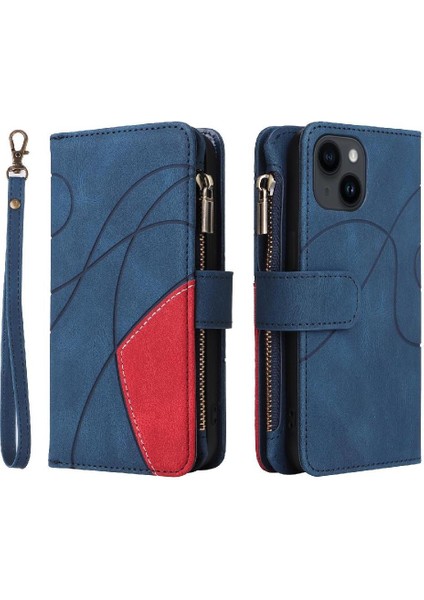 Kart Yuvası Standı ile Apple iPhone 15 Artı Durumda Dokuz Kart Yuvaları Iki Renkli (Yurt Dışından)