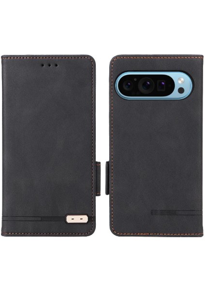Kart Tutucu Kickstand Tam Koruma Fiber ile Google Pixel 9 Için Kılıf (Yurt Dışından)