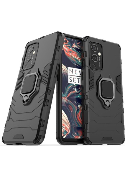 Oneplus 9 Darbeye Kapak Için Kılıf Kickstand Askeri Damla Koruma (Yurt Dışından)