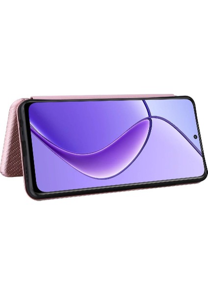 Realme 12 5g Tam Koruma Manyetik Karbon Fiber Kart Folio Için Kılıf (Yurt Dışından) modelleri