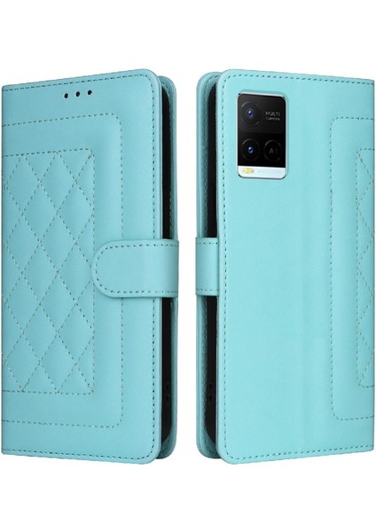 Vivo Y21 Için Flip CASE/Y33S Basit Iş Flip Kapak Kılıf Cüzdan (Yurt Dışından) modelleri