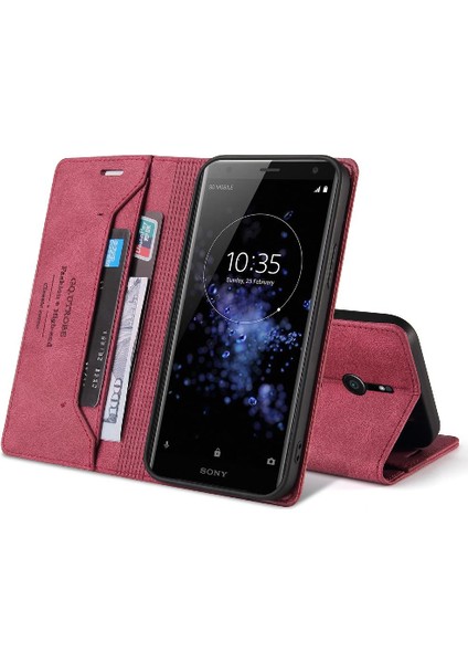 Sony Xperia Xz2 Premium Deri Kickstand Iki Kart Yuvaları Için Kılıf (Yurt Dışından) fırsatları
