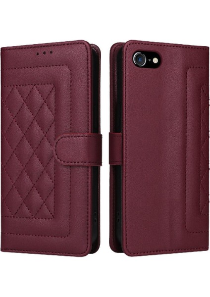 Apple iPhone 7 Için Flip Case Artı/8 Artı Deri Kılıf Cüzdan Kapak Kapak Basit (Yurt Dışından)
