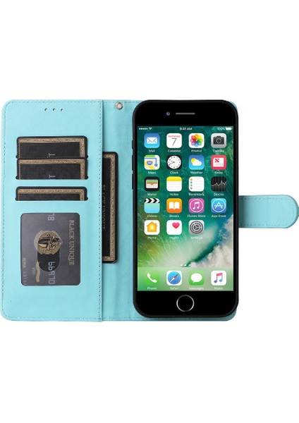 Apple iPhone 7 Için Flip Case Artı/8 Artı Deri Kılıf Cüzdan Kapak Kapak Basit (Yurt Dışından)