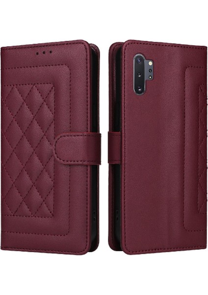 Samsung Galaxy Not 10 Artı Basit Iş Deri Kılıf Için Flip Case (Yurt Dışından)