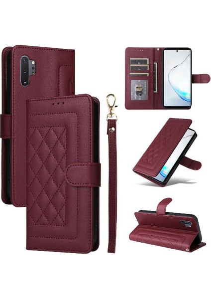Samsung Galaxy Not 10 Artı Basit Iş Deri Kılıf Için Flip Case (Yurt Dışından)