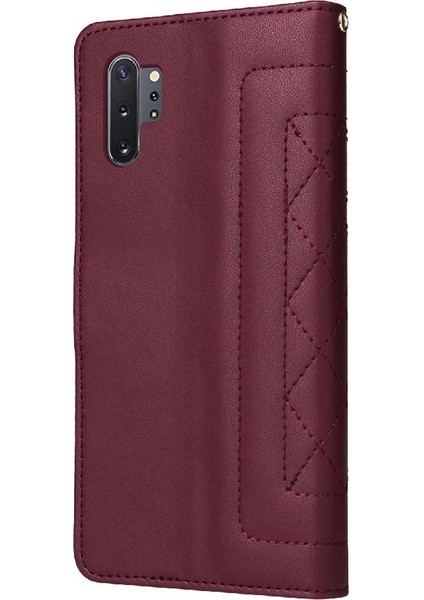 Samsung Galaxy Not 10 Artı Basit Iş Deri Kılıf Için Flip Case (Yurt Dışından)