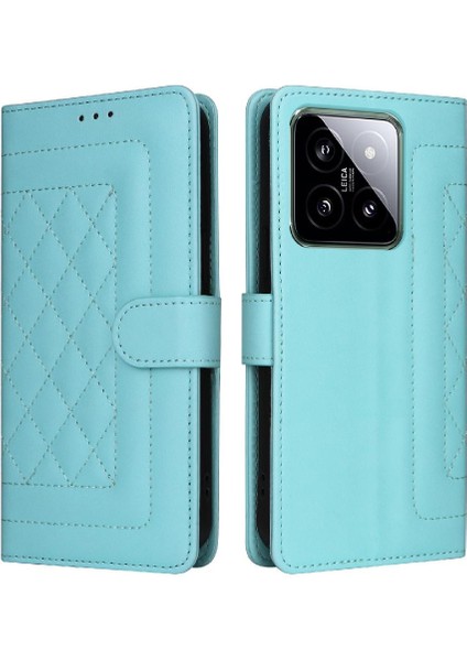 Xiaomi 14 5g Için Flip Case Deri Çanta Basit Iş Darbeye Çevir (Yurt Dışından)